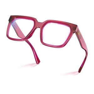 Blue Light Blocking Computer Eyewear Glasses Red Frame